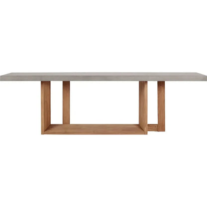 Lucca Outdoor Concrete Counter Table - Slate Gray