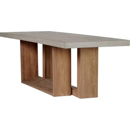 Lucca Outdoor Concrete Counter Table - Slate Gray