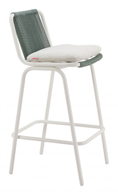 Luft Olefin Fabric Outdoor Barstool 2PC