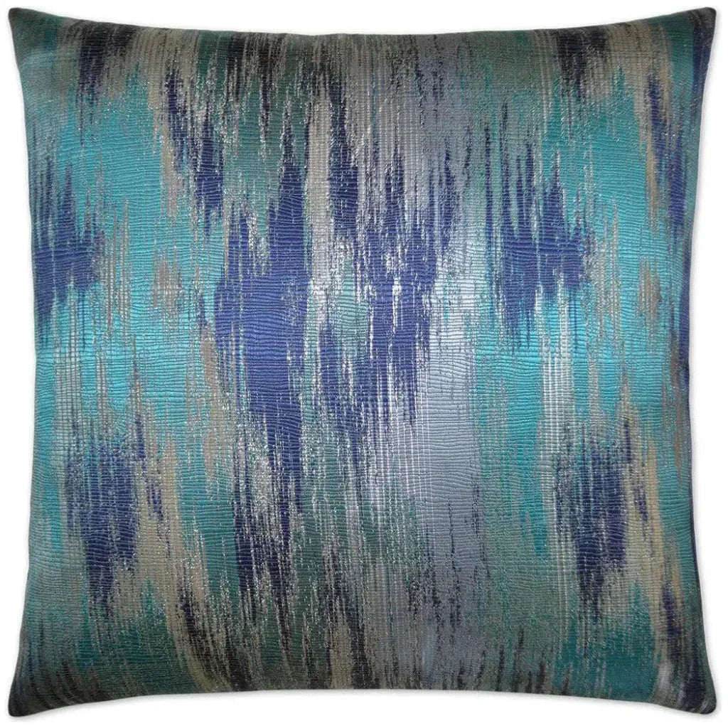 Lumina Blue Throw Pillow With Insert