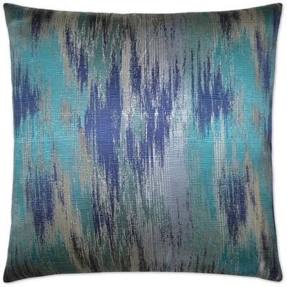 Lumina Blue Throw Pillow With Insert