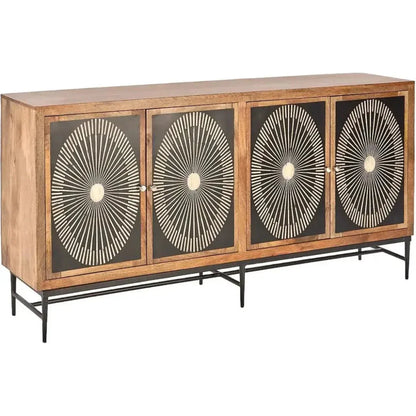 Luritha Bone Inlay Four Doors Sideboard