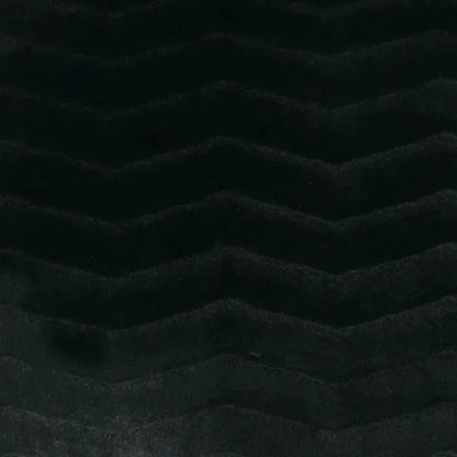 Lush Chevron Faux Fur Black Large Throw Pillow Insert