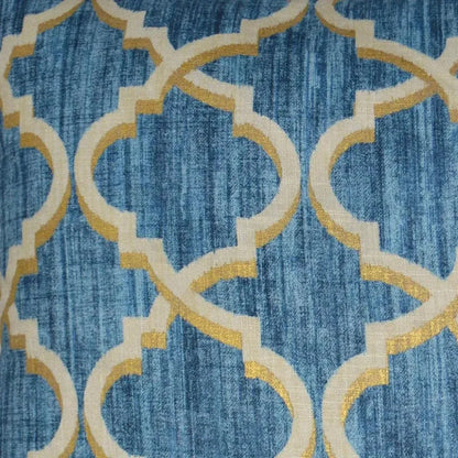 Lustrous Lattice Indigo Throw Pillow Insert