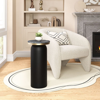 Luxor Marble Top Round Drink Table