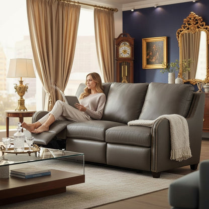 Luxora Luxury Power Motion Leather Sofa