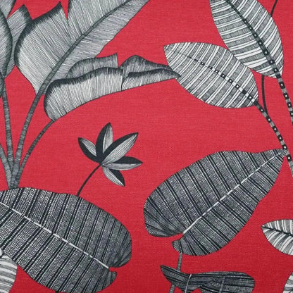 Luzon Red Floral Red Large Throw Pillow Insert