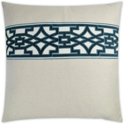 Lyon Pearl Blue Throw Pillow With Insert