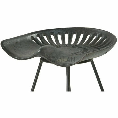 Lyri Antiqued Dining Tractor Bar Stool