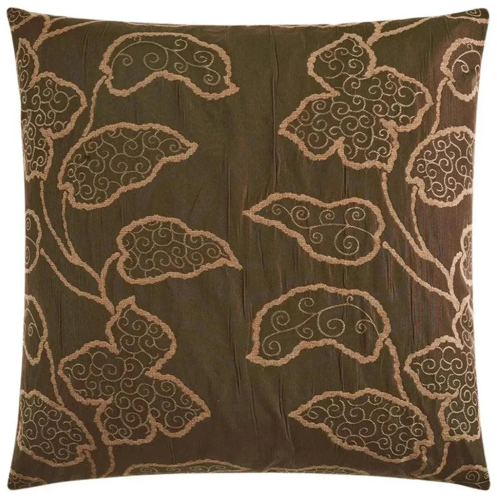 Lyric Chocolate Brown Throw Pillow Insert