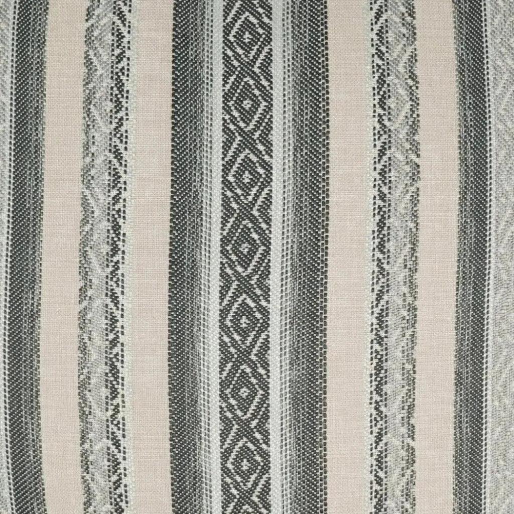 Macaroon Stripes Mist Grey Large Throw Pillow Insert