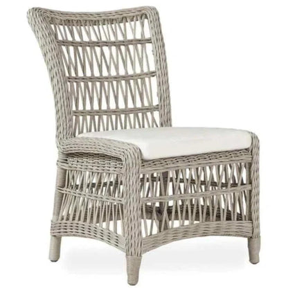 Mackinac All Weather Wicker Dining Chair Sunbrella
