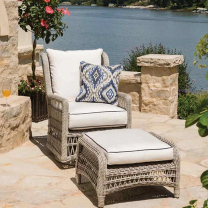 Mackinac Wicker Outdoor Patio Lounge Chair