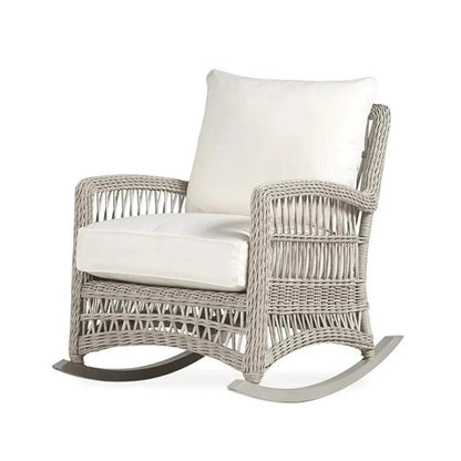 Mackinac Wicker Outdoor Rocker Lounge Chair Cushions