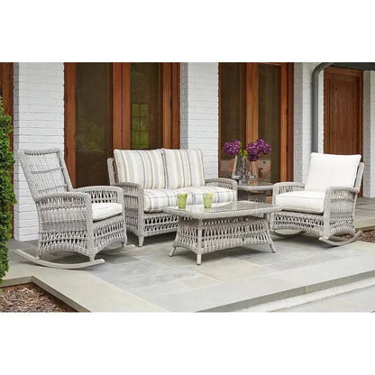 Mackinac Wicker Outdoor Rocker Lounge Chair Cushions