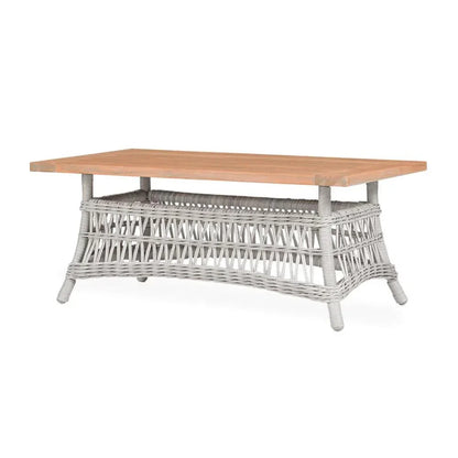 Mackinac Wicker Patio Loveseat Swivel Chair Table Set