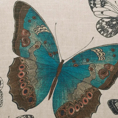 Madame Butterfly Turquoise Throw Pillow Insert