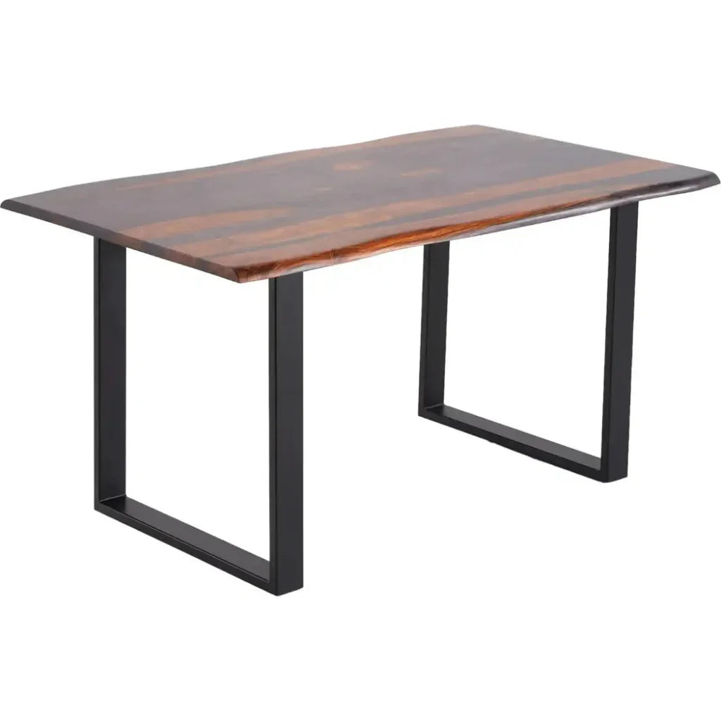 Maelira Iron Base Rectangular Dining Table