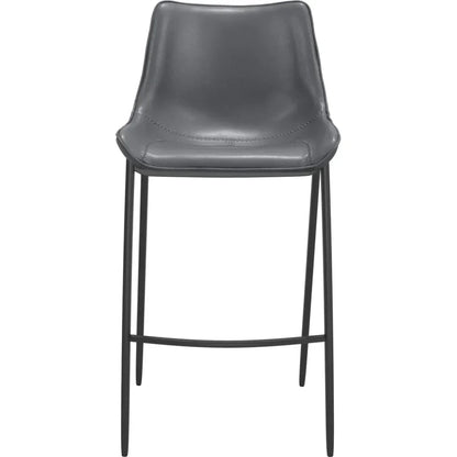 Magnus Bar Chair 2PC Dark Gray & Black
