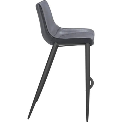 Magnus Bar Chair 2PC Dark Gray & Black