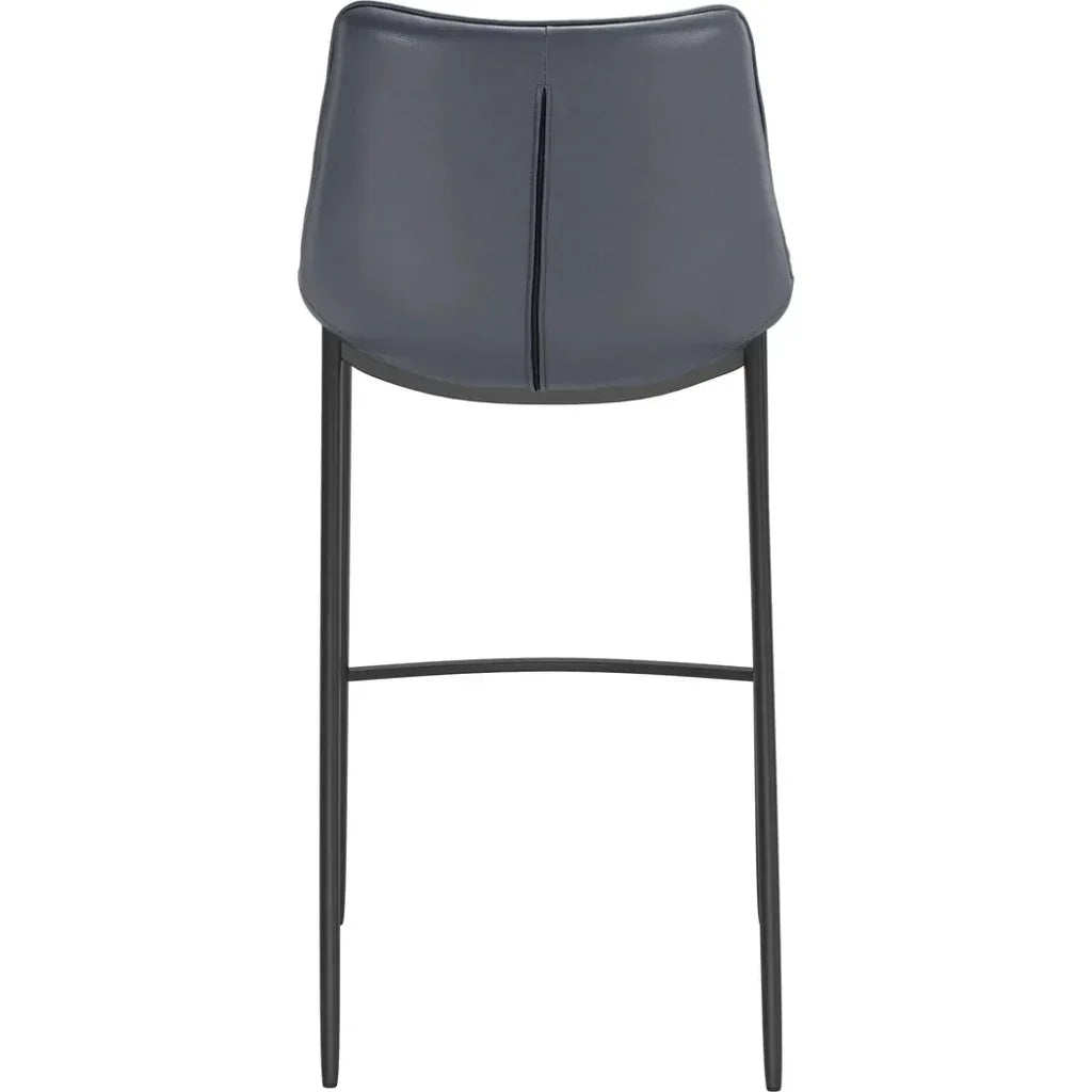Magnus Bar Chair 2PC Dark Gray & Black