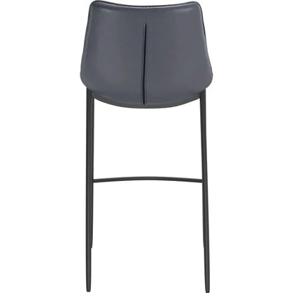 Magnus Bar Chair 2PC Dark Gray & Black
