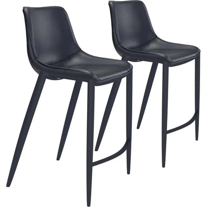 Magnus Bar Chair (Set of 2) Black