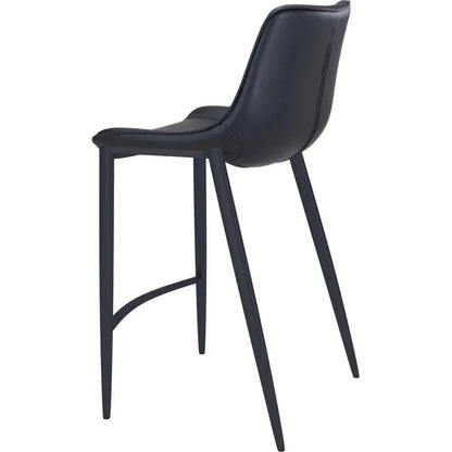 Magnus Bar Chair (Set of 2) Black