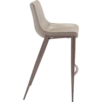 Magnus Bar Chair (Set of 2) Gray & Walnut