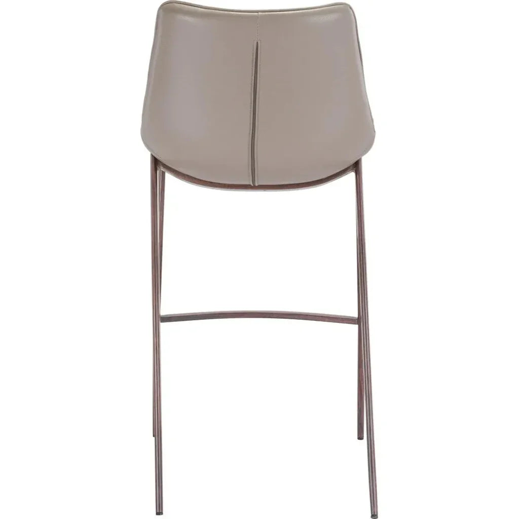 Magnus Bar Chair (Set of 2) Gray & Walnut