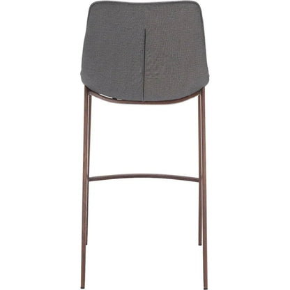 Magnus Barstool 2PC Slate Gray & Walnut