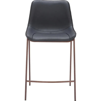 Magnus Black & Walnut Counter Stool 2PC