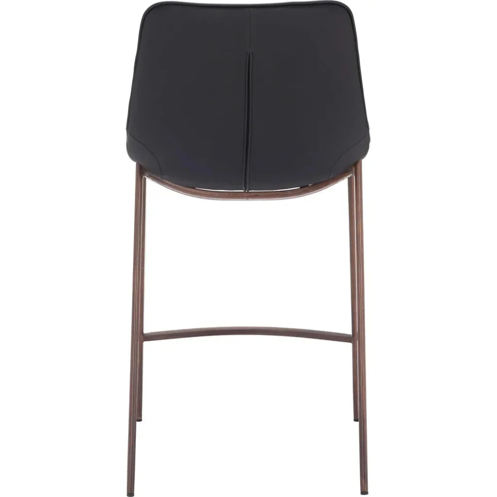 Magnus Black & Walnut Counter Stool 2PC