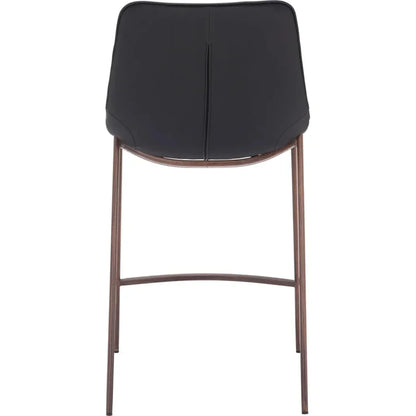 Magnus Black & Walnut Counter Stool 2PC