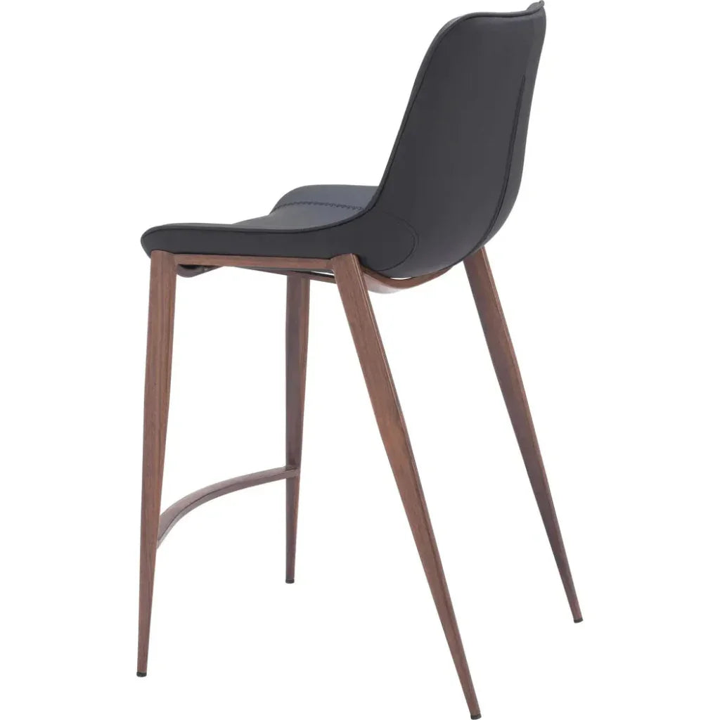 Magnus Black & Walnut Counter Stool 2PC