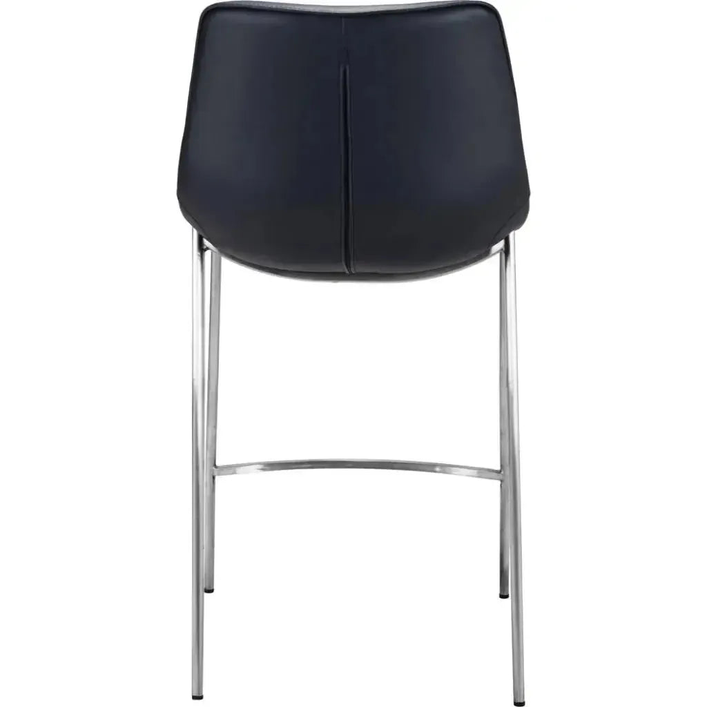 Magnus Counter Stool Set Black & Silver