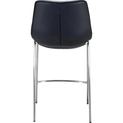 Magnus Counter Stool Set Black & Silver