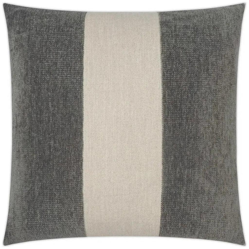 Magritte Slate Ribbon Grey Large Throw Pillow Insert