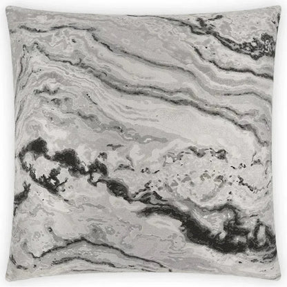 Mahwah Onyx Grey Throw Pillow With Insert