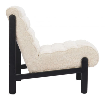 Maki Shearling Fabric Accent Chair