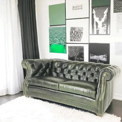 Mallard Made America Leather Sofa - Custom Benchmade