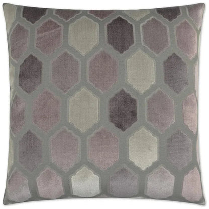 Mallorca Mulberry Grey Throw Pillow Insert