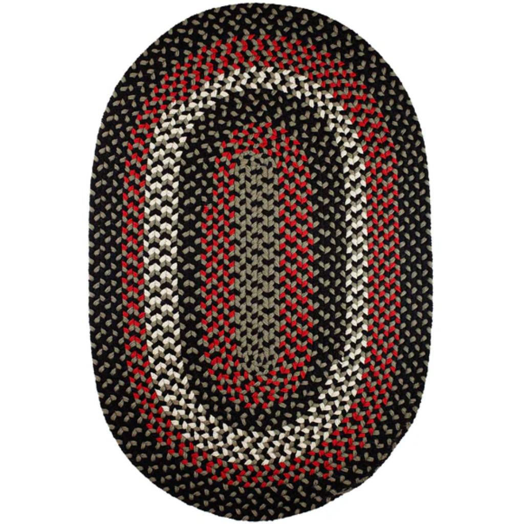 Manhattan Braided Oval Reversible Area Rugs