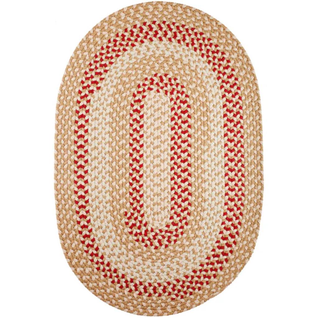 Manhattan Braided Oval Reversible Area Rugs