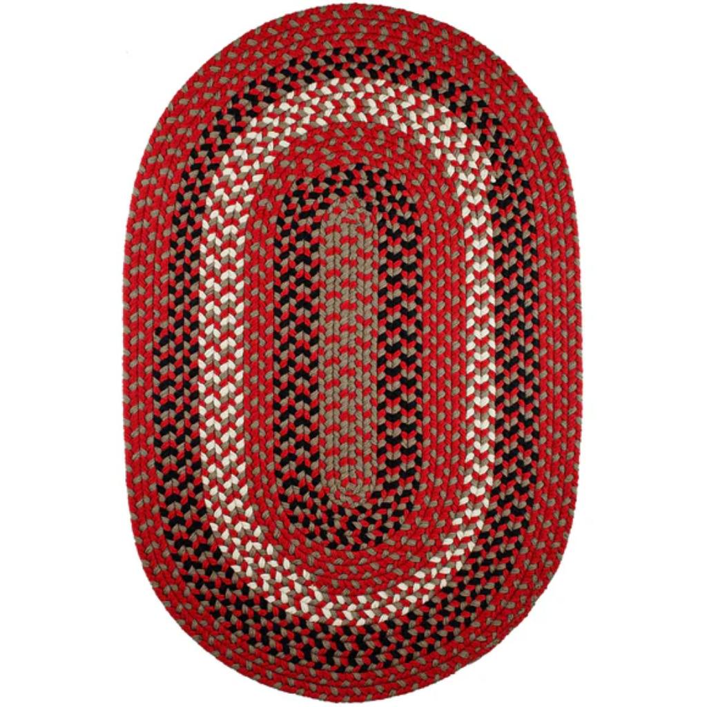 Manhattan Braided Oval Reversible Area Rugs