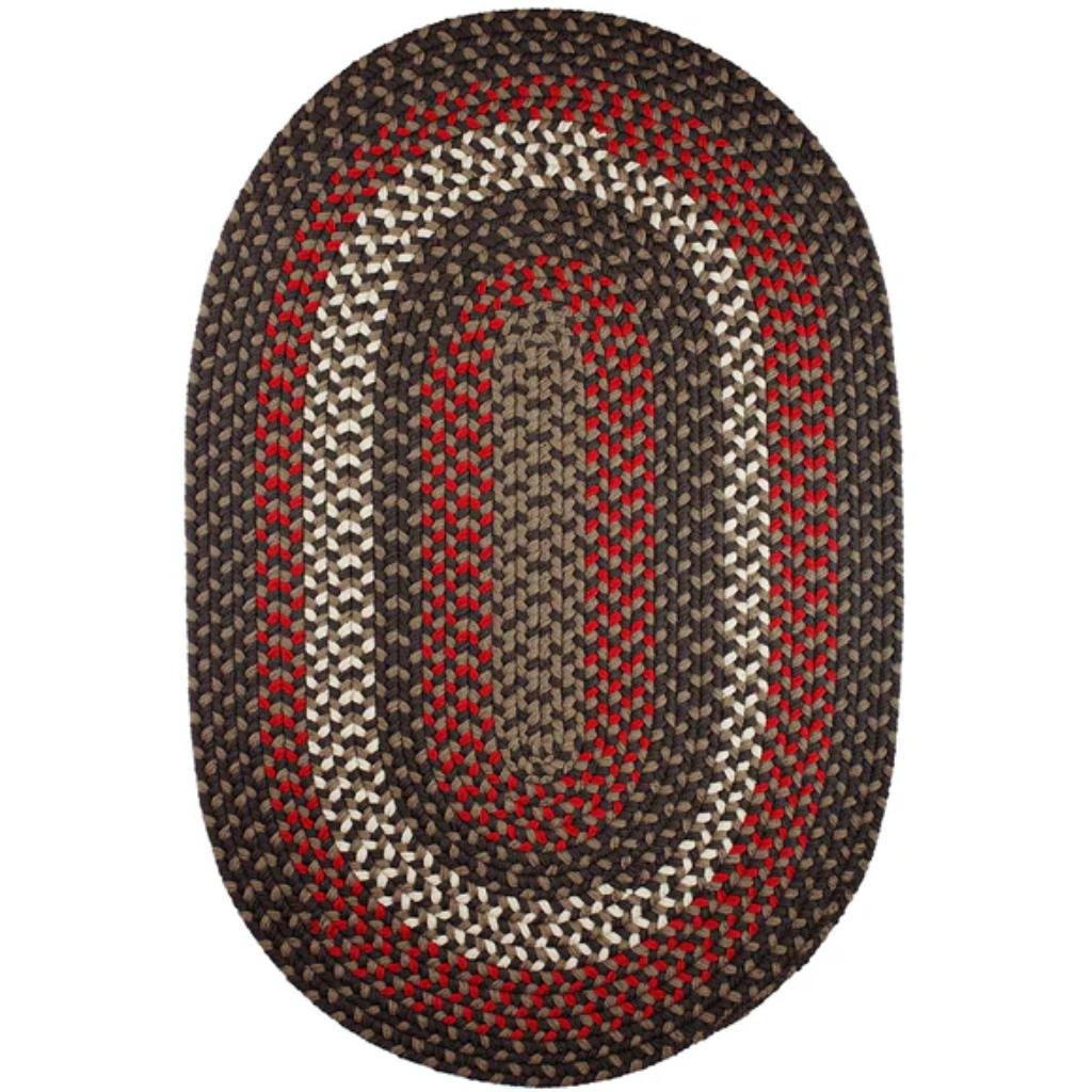 Manhattan Braided Oval Reversible Area Rugs