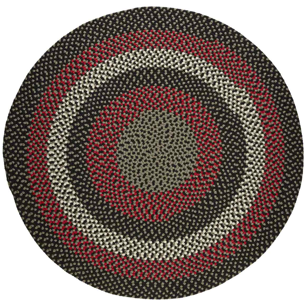 Manhattan Braided Round Reversible Area Rugs
