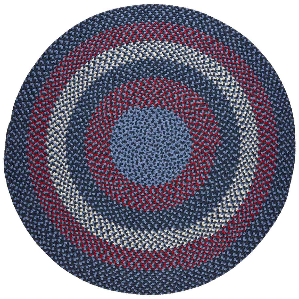 Manhattan Braided Round Reversible Area Rugs