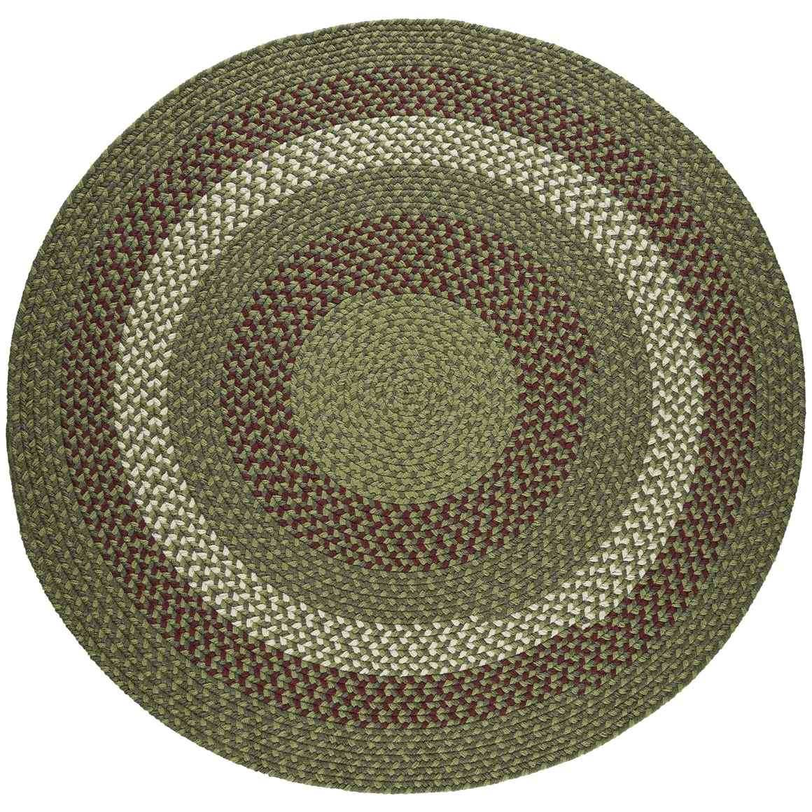 Manhattan Braided Round Reversible Area Rugs