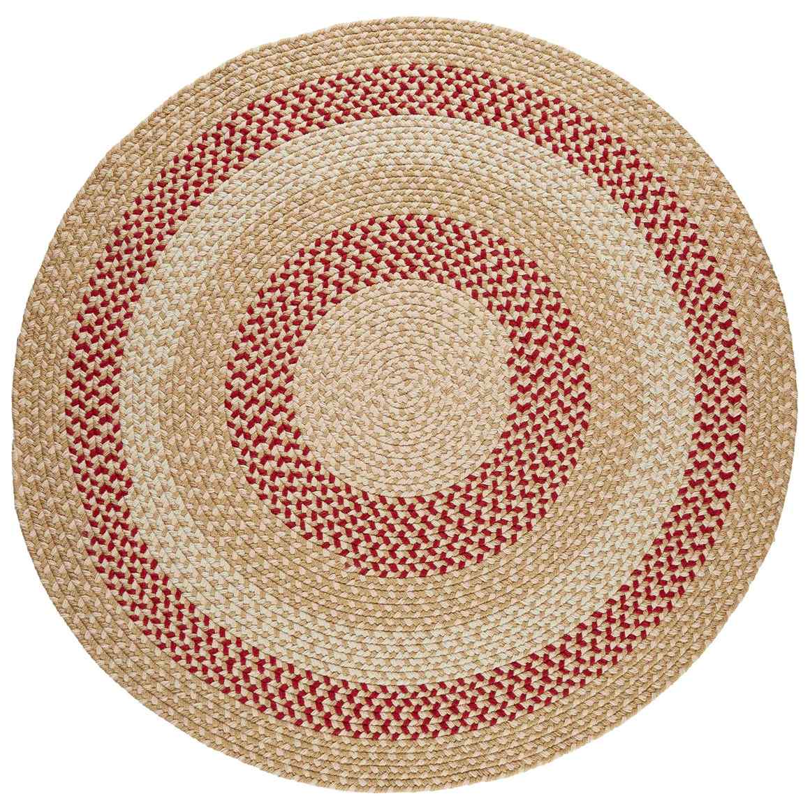 Manhattan Braided Round Reversible Area Rugs